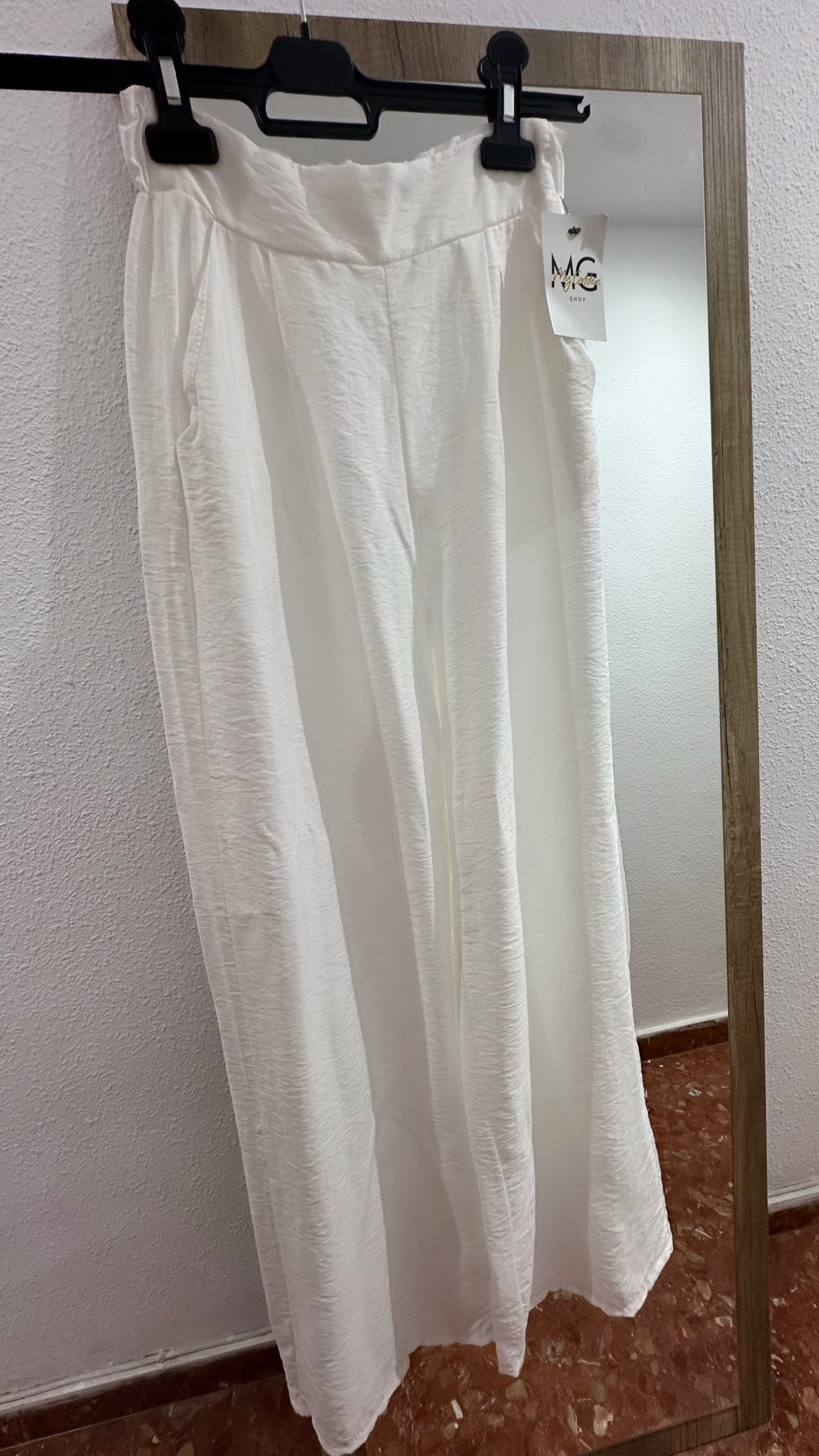 PANTALÓN LINO BLANCO